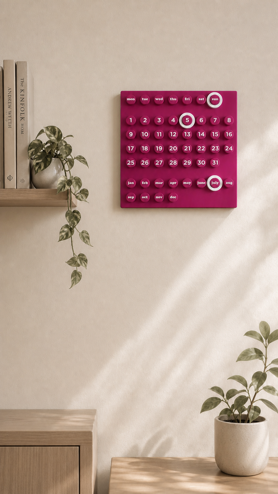 Calendrier perpétuel imprimé en 3D