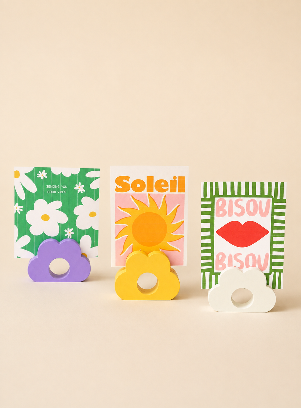 Porte-Photo Fleur – Support Polaroid ou Carte Postale
