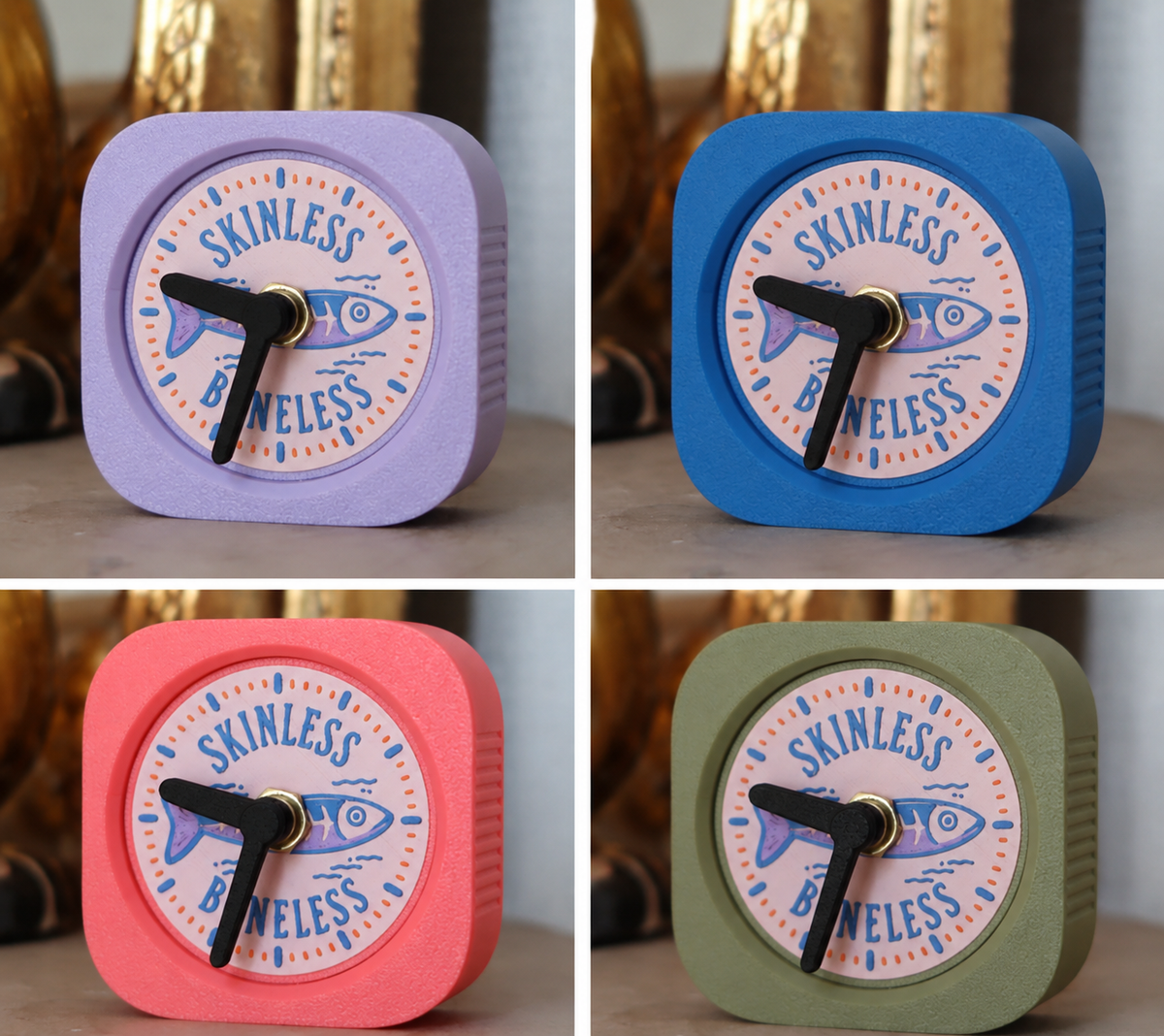 Horloge de bureau Sardine