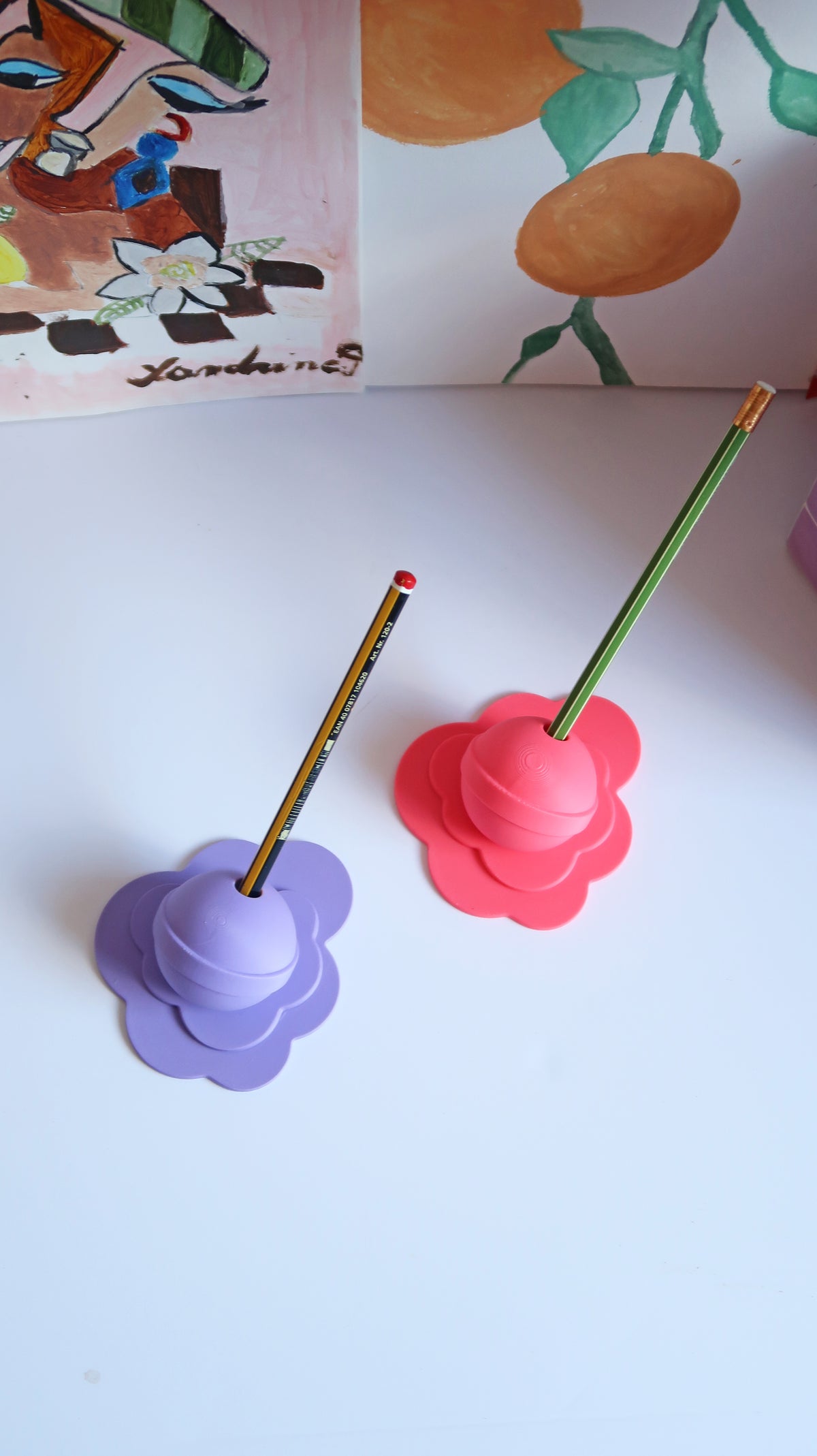 Porte-stylo sucette fondue