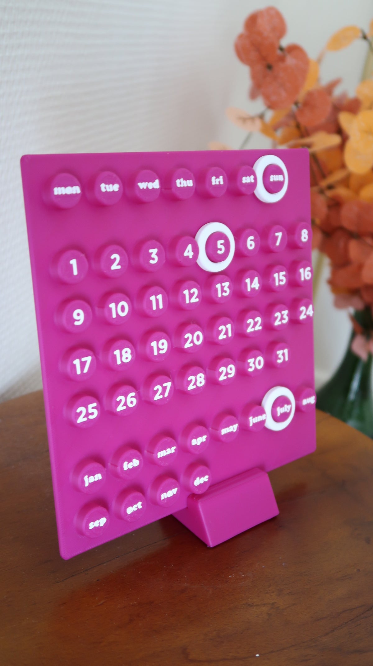 Calendrier perpétuel imprimé en 3D