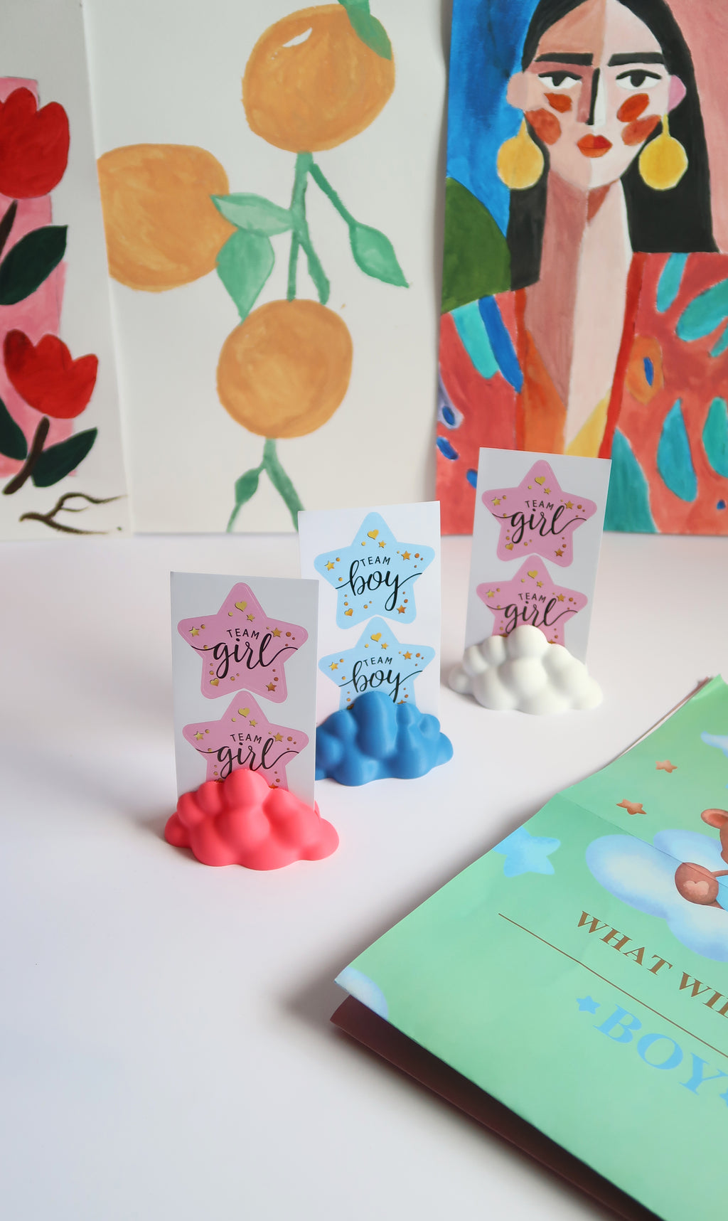 Porte Photo Nuage – Support Polaroid ou Carte Postale