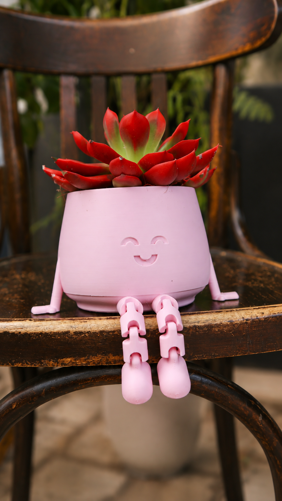 Jardinière à jambes articulées