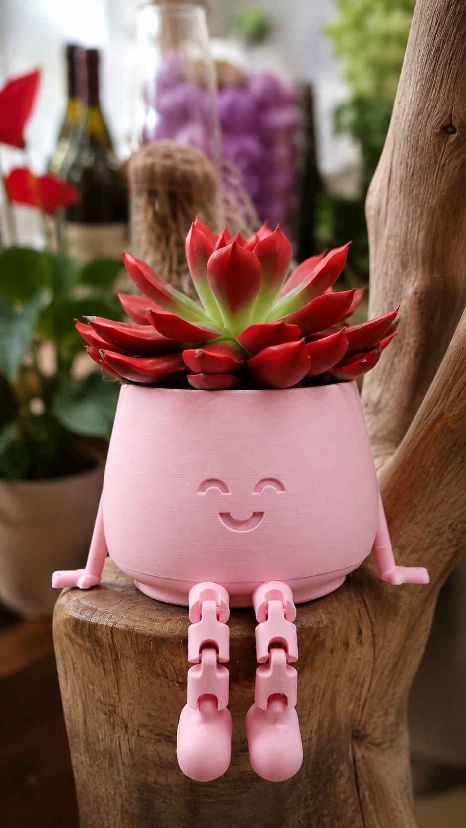 Jardinière à jambes articulées
