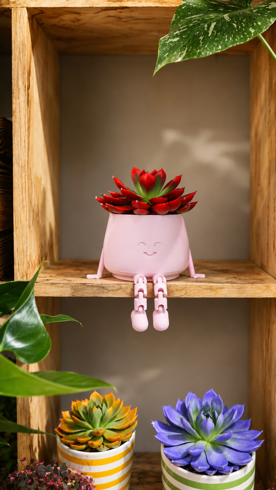 Jardinière à jambes articulées
