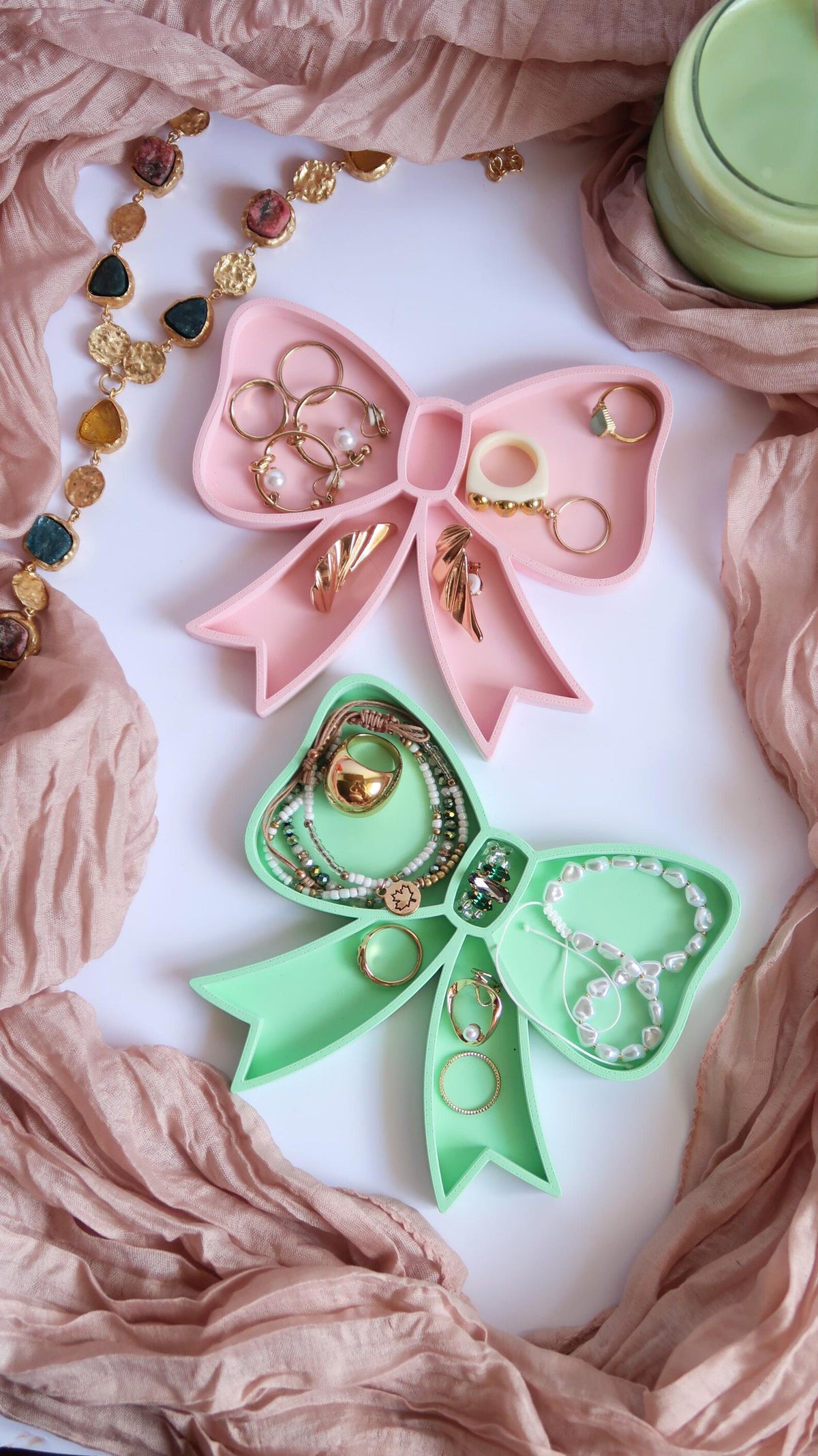 Plateau Organisateur Bijoux Nœud